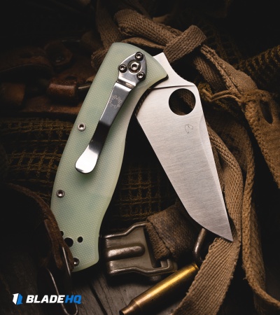 Spyderco Tenacious Tanto Liner Lock Knife Natural G-10 (3.5" Satin) C122GPT